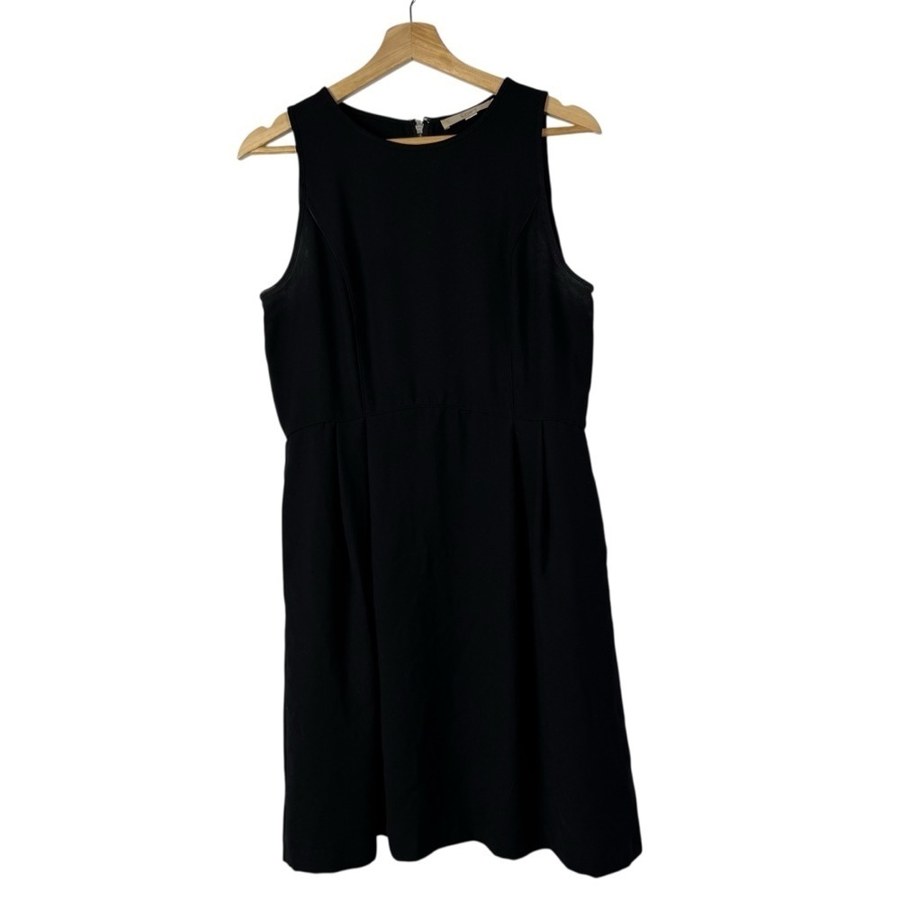 Ann Taylor LOFT Black Sleeveless Back Zip Fit & Flare Knee Length Dress‎ 8